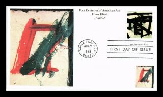 Us Cover Franz Kline Four Centuries Of American Art Fdc Mystic Cachet