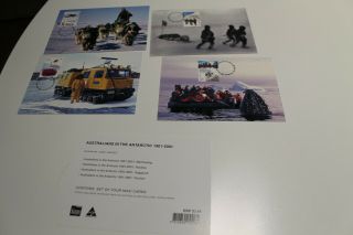 2011 Aat Australians In The Antarctic Stamp Maxi Card Set Of 4