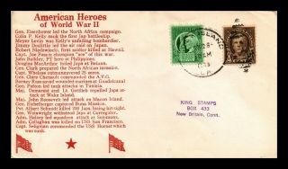 Dr Jim Stamps Us American Heroes Of World War Ii Cachet Cover 1943