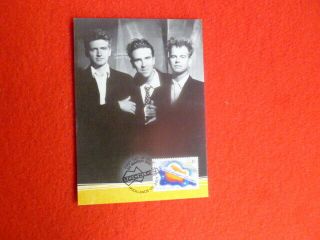 2001 Aust Post Maxi Card Crowded House Stamp
