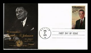 Dr Jim Stamps Us Lyndon B Johnson President First Day Fleetwood Cover