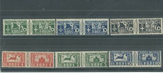 Italy - Dodecanese - Rhodes 1934 Parcel Post Selection Mlh
