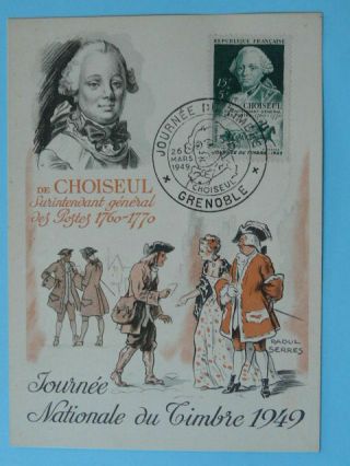 Postal History 1949 Choiseul Maximum Card 46098 Cv 30 Euros