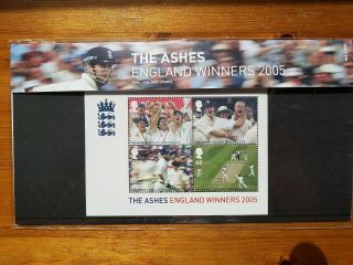 Gb Presentation Pack M12 2005 Cricket.  The Ashes England Winners