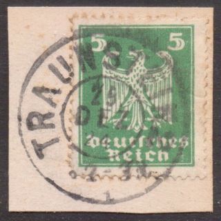 Germany Bavaria Postmark / Cancel " Traunstein 2 " 1924