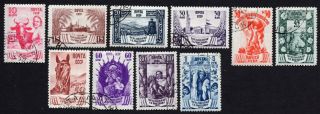 Ussr 1939 Set Of Stamps Zagor 591 - 600 Cv=15$