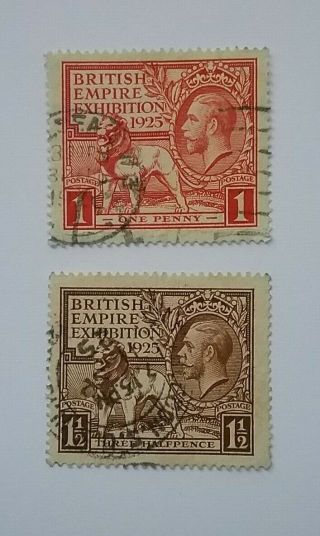 Gb Kgv 1925 British Empire Exhibition Set