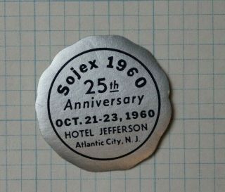 1960 Sojex 25th Anniversary Atlantic City Nj Souvenir Ad