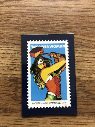 Usps Wonder Woman Forever Stamp Magnet Rare (2016)