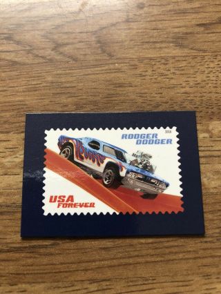 Usps Hotwheels Forever Stamp Magnet Rare (2018)