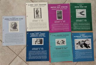 235 Old Us Post Office Bulletin Board Stamp Issue Posters From 1962 - 1979