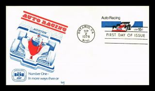 Dr Jim Stamps Us Auto Racing Marg Cachet Fdc Postal Stationery Cover