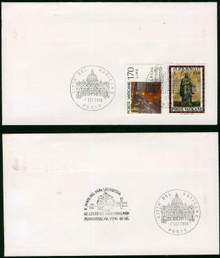Vatican City Stamps Pope John Paul II 1997 Visit to Hungary 5 Event Covers 2