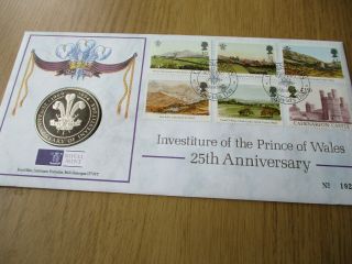 1994 First Day Cover Stamps With Investiture Prince Charles Coin.  No19237.  Co