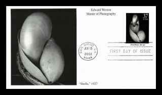Dr Jim Stamps Us Master Of Photography Edward Weston Shells First Day Cover
