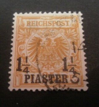 Germany - Post Office In Turkey Sc.  11 - 1 1/4pi Over 25pf Eagle 1889 -