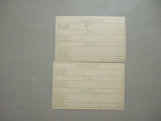 Two Old Batavia Postal Stationery W/printed Writing And Hand Cancel A24&b24