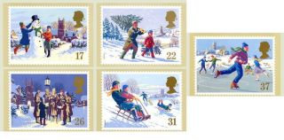 Gb Postcards Phq Cards Set 131 1990 Christmas Full Set 10 Off Any 5,