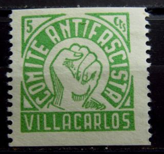 Spain Civil War Old Local Stamp - Mh - Vf - R70e7018