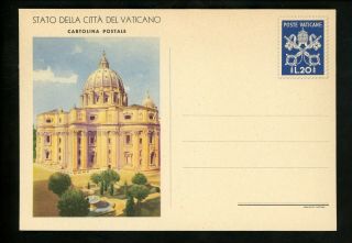 Postal Stationery H&g 18,  22 Set Of 2 Vatican City Postal Cards 1953