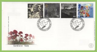 G.  B.  1999 Soldiers Tale Set On Royal Mail First Day Cover,  Whitehall,  London
