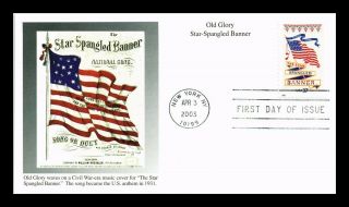 Dr Jim Stamps Us Star Spangled Banner Old Glory First Day Mystic Cover