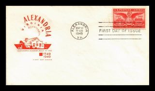 Dr Jim Stamps Us Alexandria Virginia Bicentennial Fdc Cover House Of Farnum C40