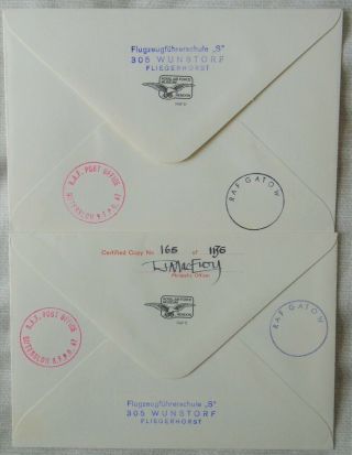 GB RAF 2 signed flown covers - No 18 Squadron - Berlin Airlift Anniversary 1973 2