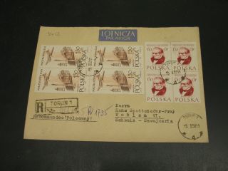Poland 1958 Registered Cover To Switzerland 3456