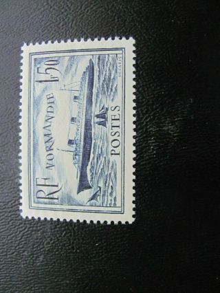 France 1935 Sc 300 Normandie Set Mnh $29