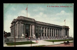 Dr Jim Stamps Us Post Office Indianapolis Indiana Postcard Hand Canceled
