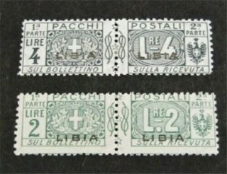 Nystamps Italy Libya Stamp Q7.  Q9 Og H $35