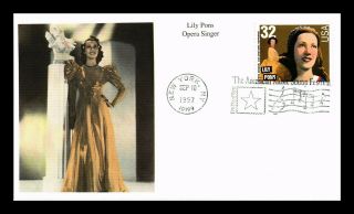 Dr Jim Stamps Us Lily Pons Opera Singer First Day Cover Mystic Stamp Company