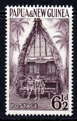 Papua Guinea 6 1/2d Stamp C1952 - 58 Mounted