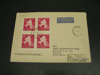 Poland 1958 Registered Cover To Switzerland 3427
