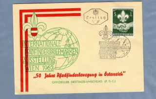 1962 Austria Sc 684.  50th Anniversary Of Scouting Issue First Day Cover