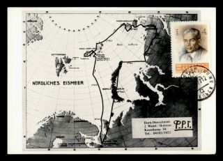 Dr Who 1971 Russia Graf Zeppelin North Pole Arctic Circle Postcard C130871