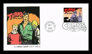 Dr Jim Stamps Us Terry And The Pirates Milton Caniff Classic Comics Fdc Cover
