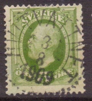 Sweden Sverige Postmark / Cancel " Hvitvattnet " 1909