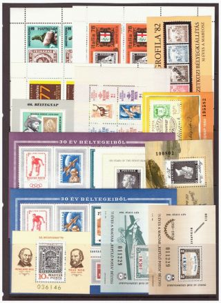 Hungary Magyar Posta Selection Stamps/ Mini Sheets.  3 Pages.  Mint/mtd.  666
