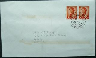 Hong Kong 10 Feb 1968 Postal Cover To Kowloon With Sai Kung Cancel - See