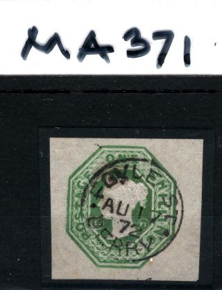 GB QV EMBOSSED Cut - out 1/ - IRELAND Foyle St Derry 1872 TELEGRAPHS MA371 2