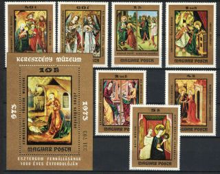 Two In One - Hungary 1973.  Paintings Set,  Sheet Garniture Mnh