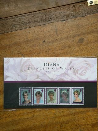 1998 Gb Royal Mail Presentation Pack Princess Diana Welsh Commemoration