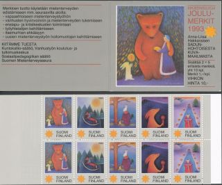 Finland 1993 Mnh - Full Booklet Of 10 Christmas Seals - Hakkarainen