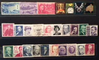 World Stamps United States 27 Stamp Mixture Var Years Stamps (b9 - 274)