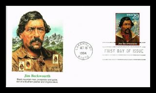 Us Cover Jim Beckwourth Legends Of The West Fdc Fleetwood Cachet