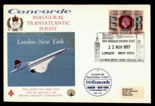 Dr Who 1977 Gb London To Ny Concorde First Flight C125994