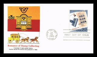 Dr Jim Stamps Us Romance Of Stamp Collecting First Day Cover Fleetwood