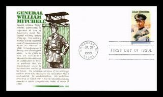 Dr Jim Stamps Us General William Mitchell First Day Gamm Cover Scott 3330